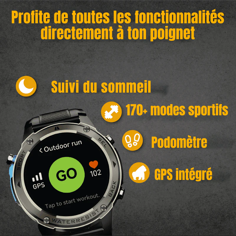 IronCore - Montre Connectée GPS