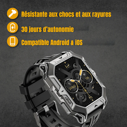 SteelGuard - Montre Connectée Robuste