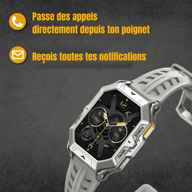 SteelGuard - Montre Connectée Robuste