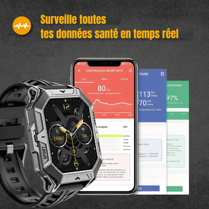 SteelGuard - Montre Connectée Robuste