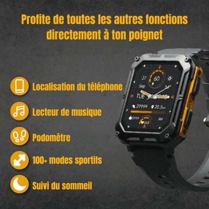 SteelGuard X - Montre Connectée Indestructible