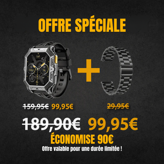SteelGuard - Montre Connectée Robuste